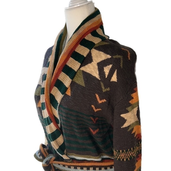 NWT B Yellowtail  Native Faherty Paloma Long Cardigan Duster Eagle Peak S - Picture 5 of 16